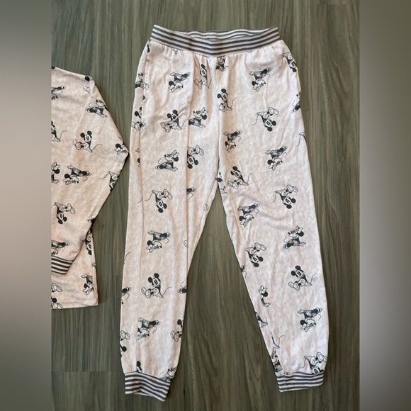 Disney Pink and Black Mickey and Minnie Mouse Pajamas set size S - Picture 4 of 6